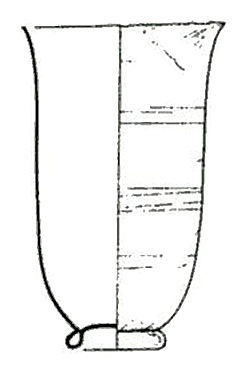bell beaker with foot