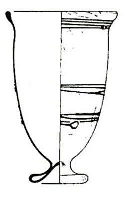 bell beaker with foot